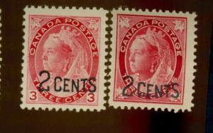 Canada #87-88 MINT VF OG LH Cat$50