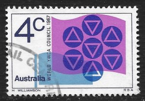 Australia #427 4c YWCA Emblems and Flags
