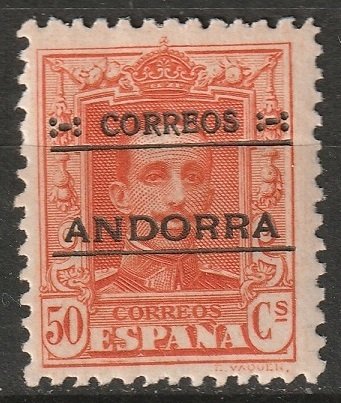 Andorra Spanish 1928 Sc 9 MLH*