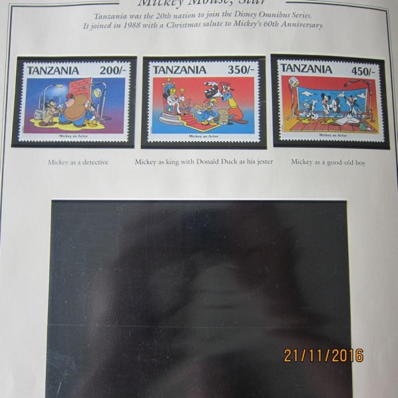 Tanzania Disney Sc 689-696 MNH