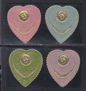 Tonga # 136-139, C7-10, Womens Assoc. Conference, Self Adhesives, NH, 1/2 Cat.