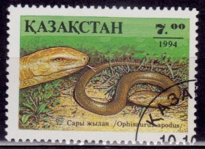 Kazakhstan, 1994, Reptile - Ophisaurus apodus, 7.00t, used*