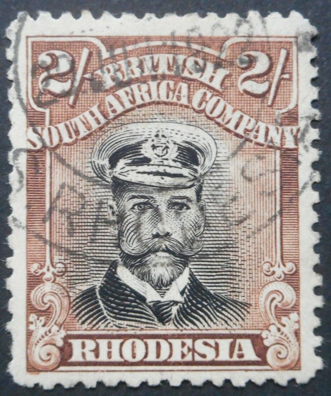 Rhodesia Admiral Die IIIB Two Shillings SG 273 used