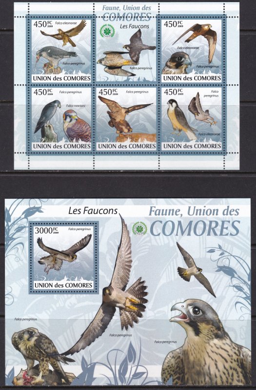 Comoro Islands, Fauna, Birds of Prey MNH / 2009