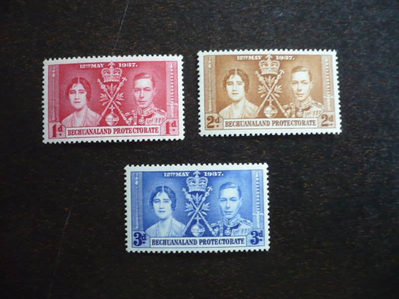 Stamps - Bechuanaland - Scott# 121-123 - Mint Hinged Set of 3 Stamps