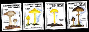 Mali 1985, Mushrooms 4v, MNH