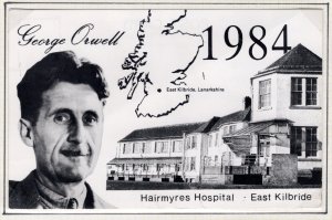 GB SCOTLAND Regional MACHIN Card GEORGE ORWELL Hospital East Kilbride 1984 DL392 