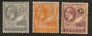 Antigua 48, 50-51 Mint hinged