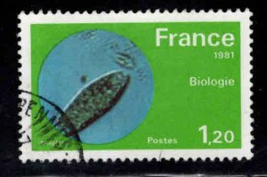 France Scott 1724 Used Biology stamp