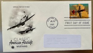 US Classic American Aircraft set of 4 FDC's PCS 1997