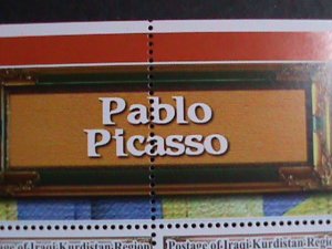​IRAQ-2005 FAMOUS PAINTER- PABLO PICASSO & HIS PAINTINGS S/S -CTO
