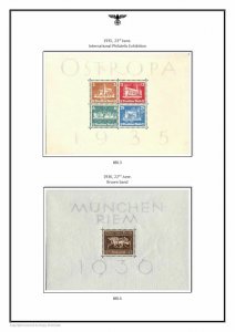 Germany Third Reich Deutsches Reich III 1933-1945 PDF(DIGITAL) STAMP ALBUM PAGES