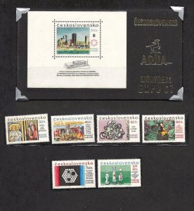 Czechoslovakia - 23 different Souvenir Sheets - OGNH