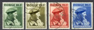 Norway Sc# B43-B46 Used 1946 Crown Prince Olav