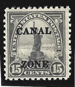 Canal Zone Scott #90 Mint NH 15c Sharpe Top A O/P 2019 CV $12.00