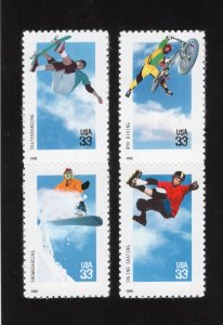 3321-3324 Xtreme Sports, MNH set/4
