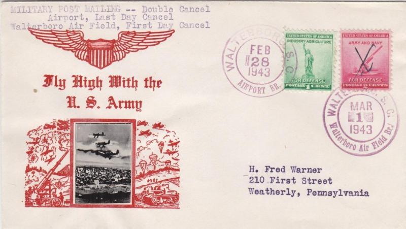 1943, Military Post Mailing, US Army (S13674)