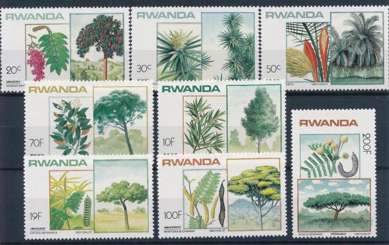 [66537] Rwanda 1984 Flora Flowering Plants  MNH