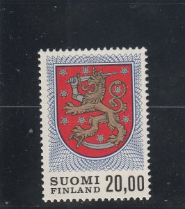 Finland  Scott#  470A  MNH  (1978 Finnish Arms)