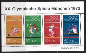 Germany Scott #B490 -1972 Munich Olympic Games VF MNH - SCV=$4.50