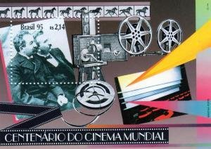 Brazil 1995 CENTENARY BROTHERS LUMIERE CINEMA s/s Perforated Mint (NH)