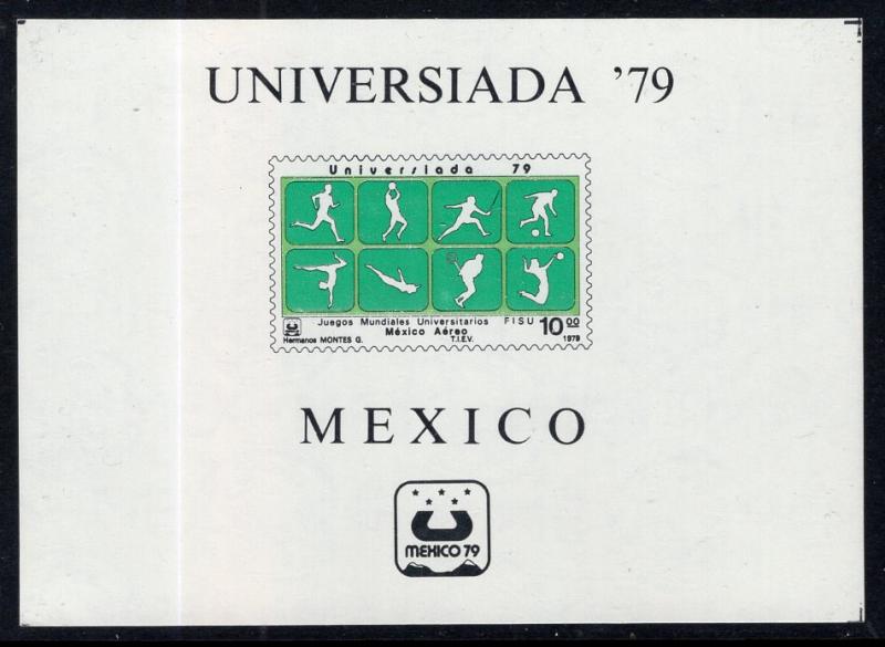 Mexico C614 Sports Souvenir Sheet MNH VF