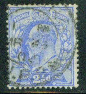 Great Britain Scott 131, KEVII CV$11.50 PERFIN 1902-11