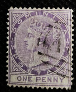 Dominica 1874 #1 Used $55.00