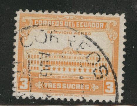 Ecuador Scott C128 used airmail stamp 1944