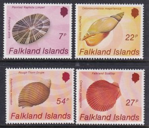 Falkland Islands 437-440 Seashells MNH VF
