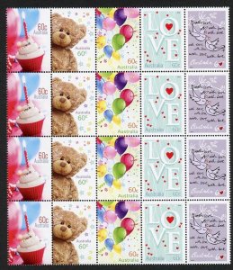 Australia SG3686/91 2012 Special Occasions Set in Block U/M