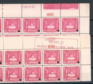 VENEZUELA 10c Simon Bolivar (1940) BED ABNC F10851 SPECIMEN Blocks{20} MNH ZU112