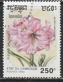 1993 Cambodia - Sc 1266 - used VF -   single - Flowers