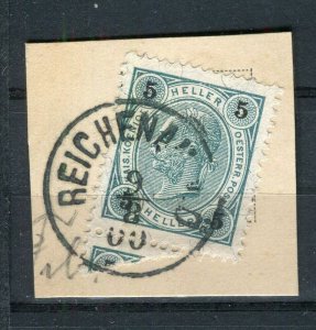 AUSTRIA; 1890s-1900s early F. Joseph issue fine used Full Postmark PIECE