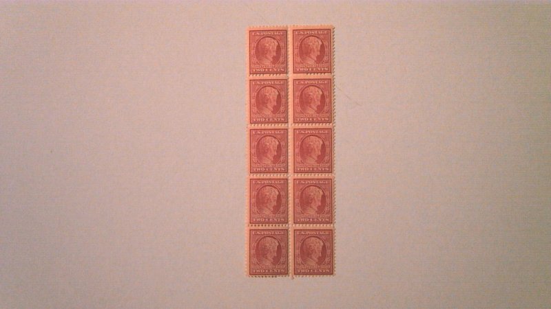 US SCOTT# 367 BLOCK OF 10 MNH