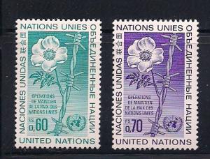 UN Geneva Sc# 55 56 Peace Keeping Operations MNH