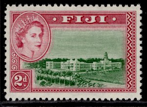 FIJI QEII SG283, 2d green & magenta, NH MINT.