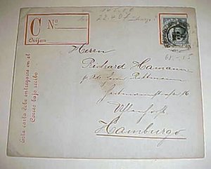 CHILE ENTIRE REGISTERED 1907