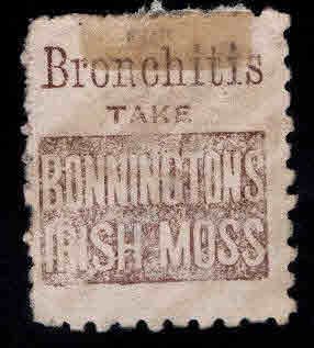 New Zealand Scott 62 Used Bonningtons Irish Moss Ad stamp