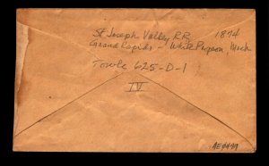 1800s S. J. V. RR RPO Cover / Minor Creasing - L24416