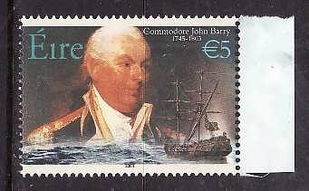 Ireland-Sc#1510-unused NH stamp from souvenir sheet-Ships-Mariners-2003-