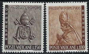 Vatican E17-18 MLH 1966 issues (an3776)