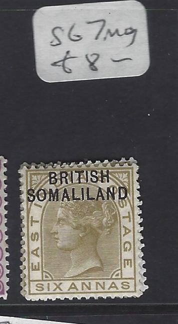 SOMALILAND  (PP1210B) QV ON  INDIA  6A       SG 7    MOG