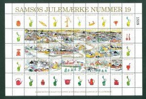 Denmark. 1997. Christmas Sheet Local Samso  # 19. Town: Harmark. Kitchen Items.