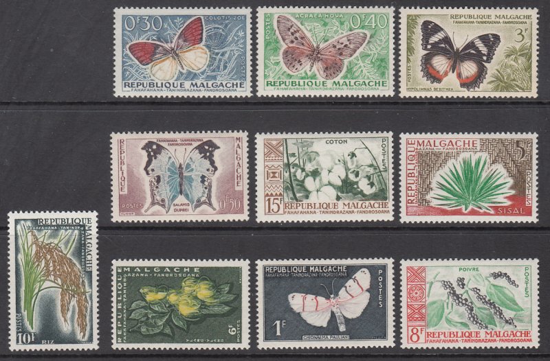 Madagascar 306-315 MNH VF