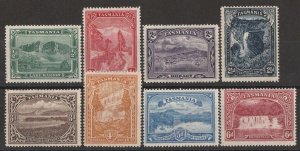 TASMANIA 1899 Pictorial set ½d-6d, wmk Mult TAS