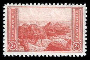 PCBstamps   US # 741 2c Grand Canyon National Park, MNH, (21)