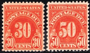 J85-86, Mint VF NH - Two Postage Due Stamps CV $40.00 -- Stuart Katz