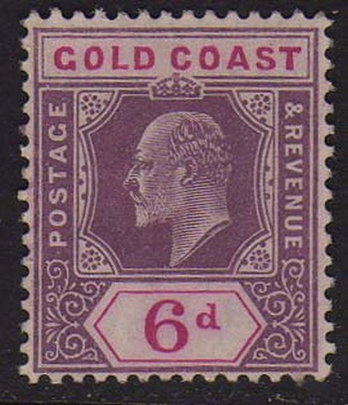 Gold Coast 1906 KEVII SG 54 MH 