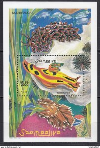 L0015 1999 Somalia Soomaaliya Flora & Fauna Marine Life Nudibranchs Bl61 Mnh